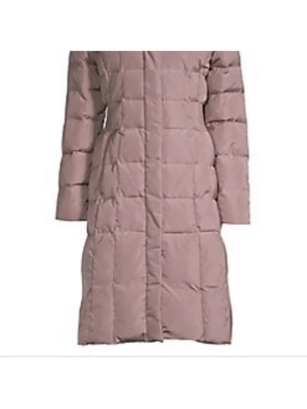 NEW-COLE Haan Signature Hooded Puffer Maxi Coat LG